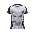 Cut And Sew All Over Print T Shirt
