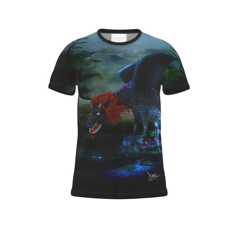 Cut And Sew All Over Print T Shirt