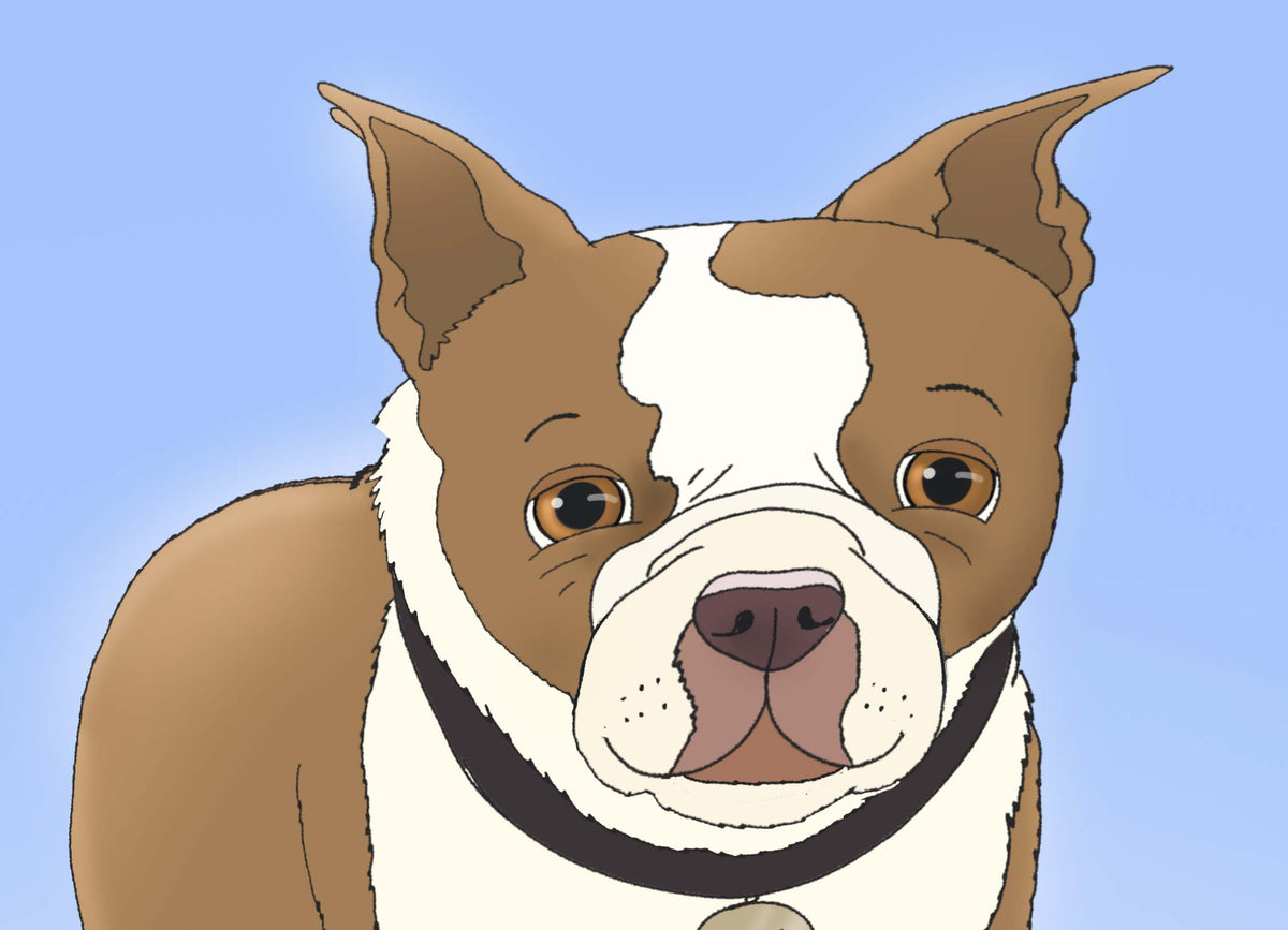 Close-up cartoon portrait of Clyde