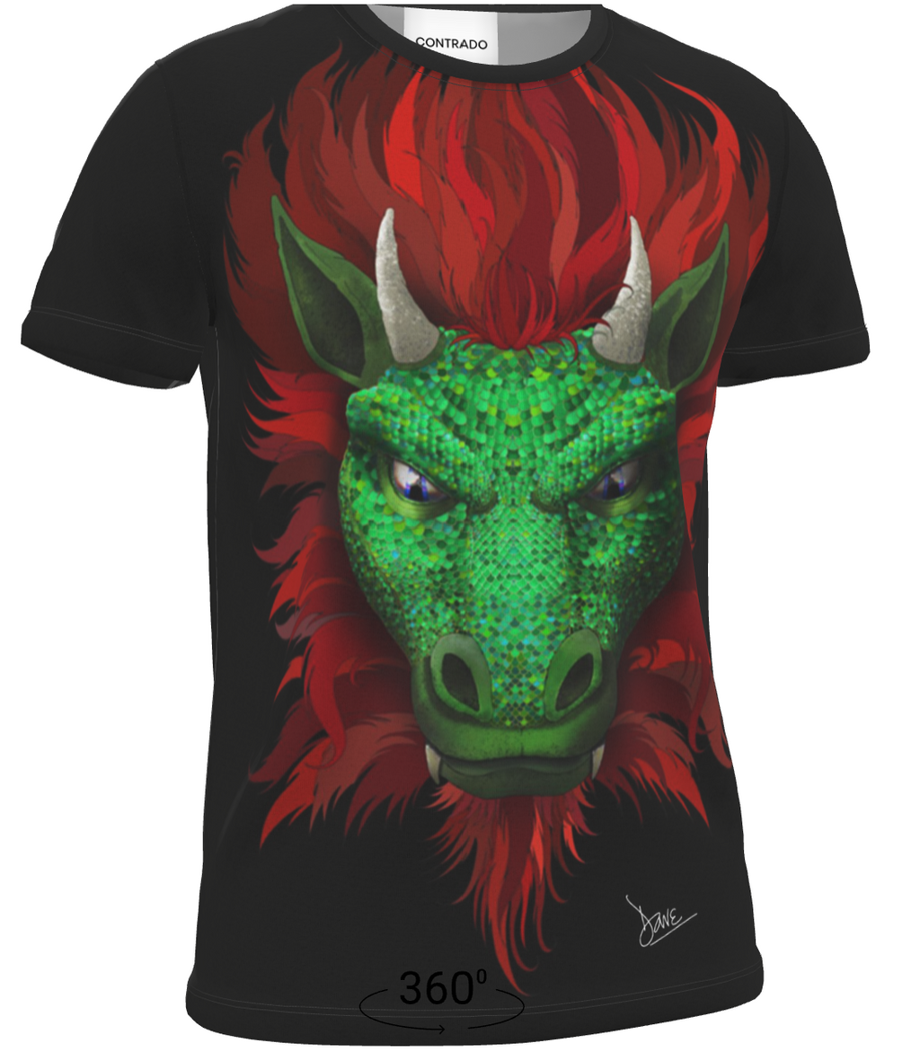 Eldin Rex — Green Dragon King | Premium T-Shirt