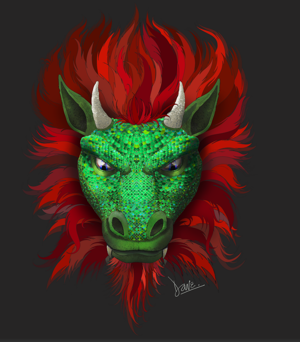 Eldin Rex — Green Dragon King Hoodie