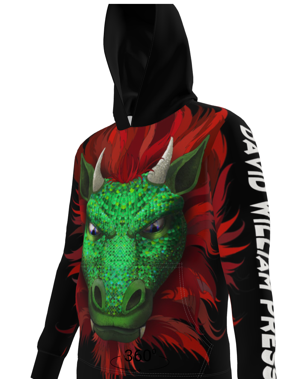 Eldin Rex — Green Dragon King Hoodie