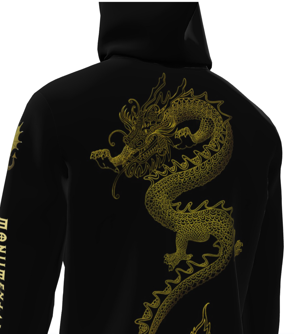Do not disturb the dragon, premium hoodie