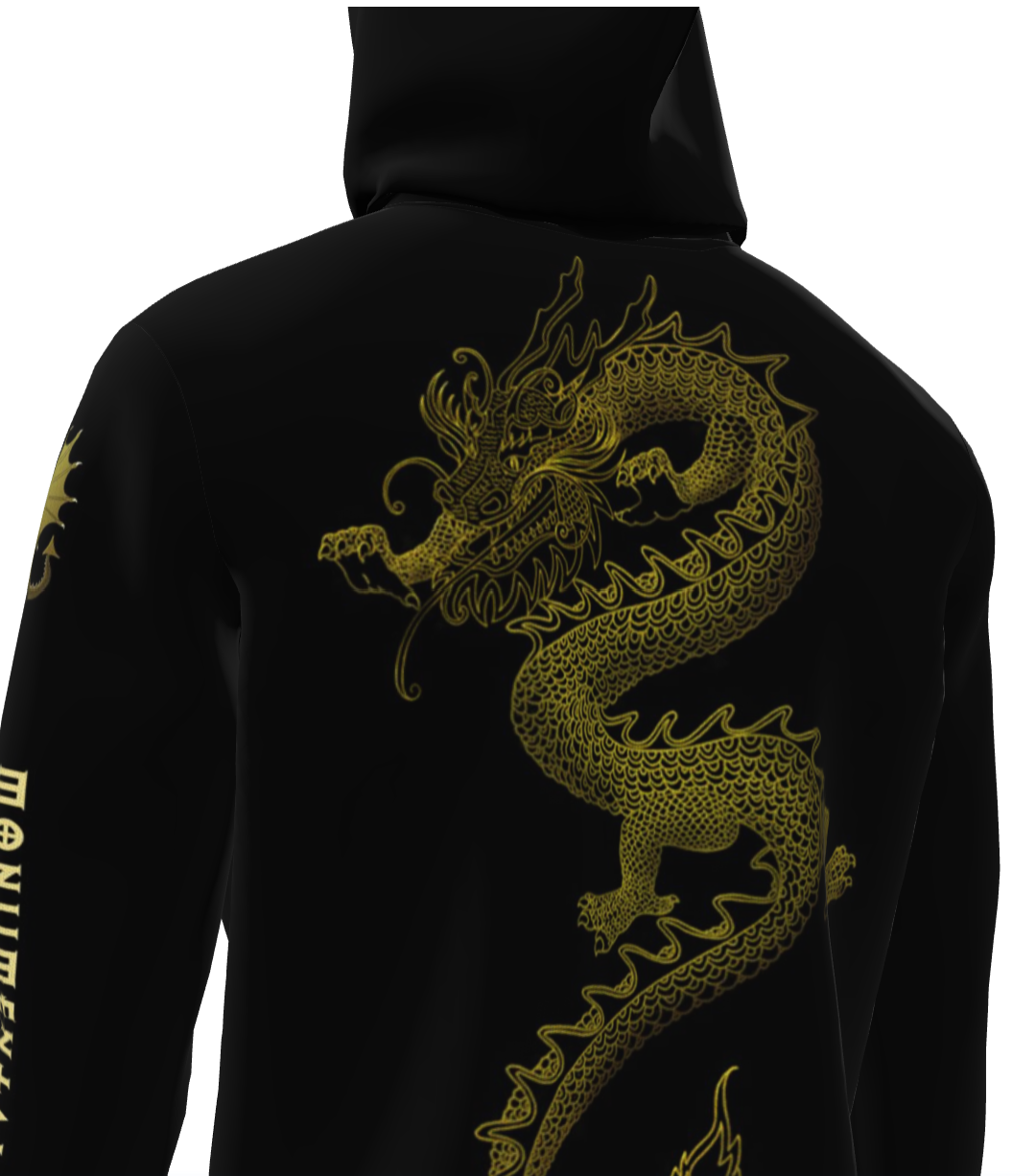 Do not disturb the dragon, premium hoodie